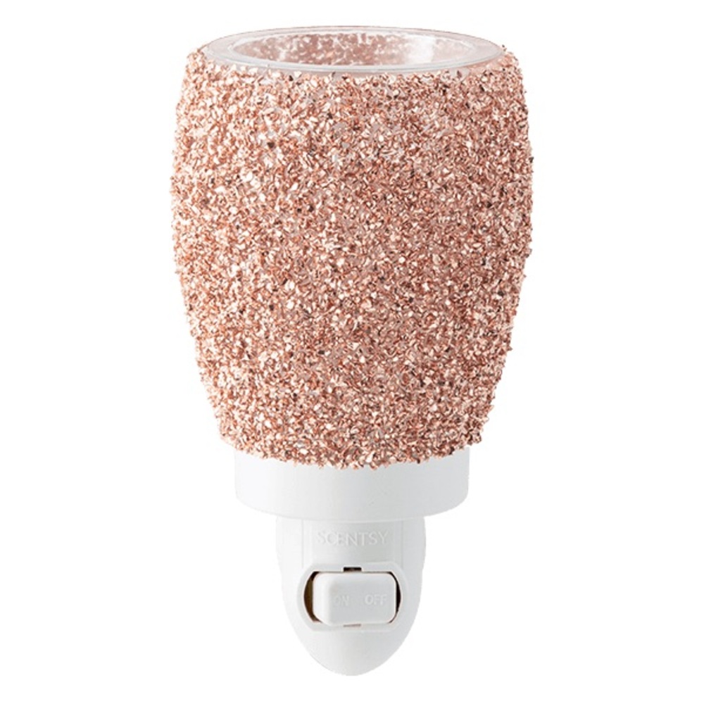 Glitter Rose Gold Plugin Mini Wax Warmer
